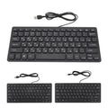 Teclado Compacto USB de 78 Teclas Ergonómico