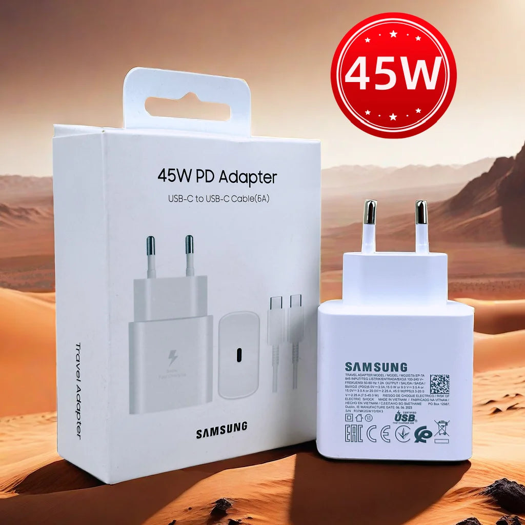 Cargador Original Samsung 45W Super Fast Charge USB-C