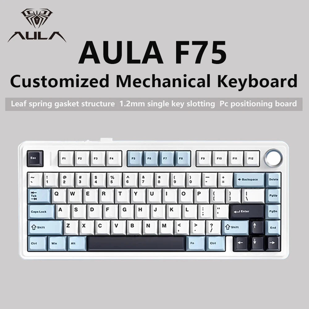 Teclado Mecánico Inalámbrico AULA F75 RGB