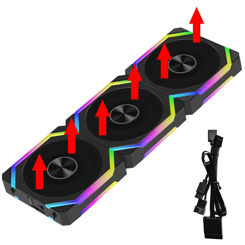 Ventilador ARGB Jumpeak CS120 de 120 mm para PC