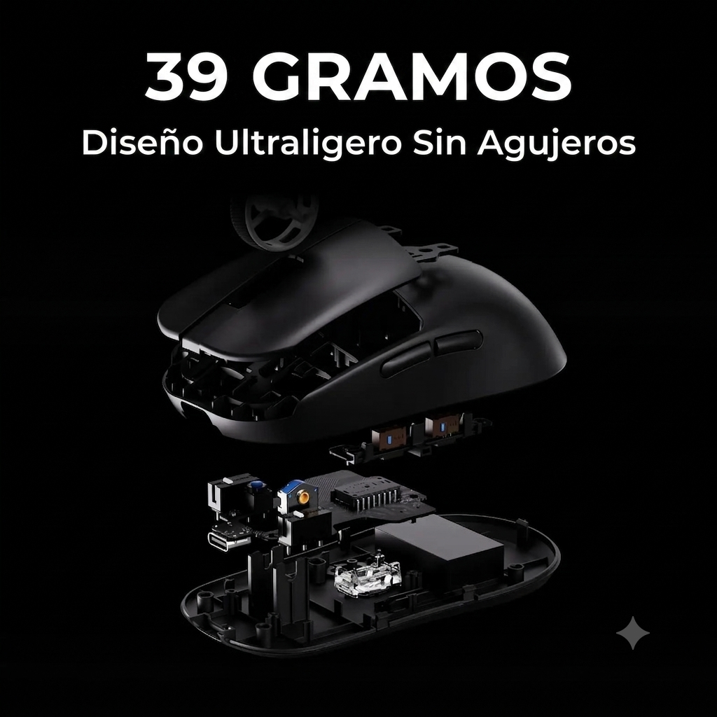 Mouse Gamer Inalámbrico MCHOSE de Alto Rendimiento